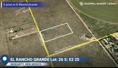 El Rancho Grande Lot: 26 S: E2, Moriarty 