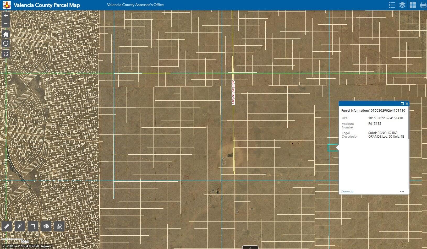 Subd: RANCHO RIO GRANDE Lot 50 9E - Main Image