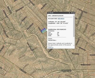 Partridge Road NW, Rio Rancho 
