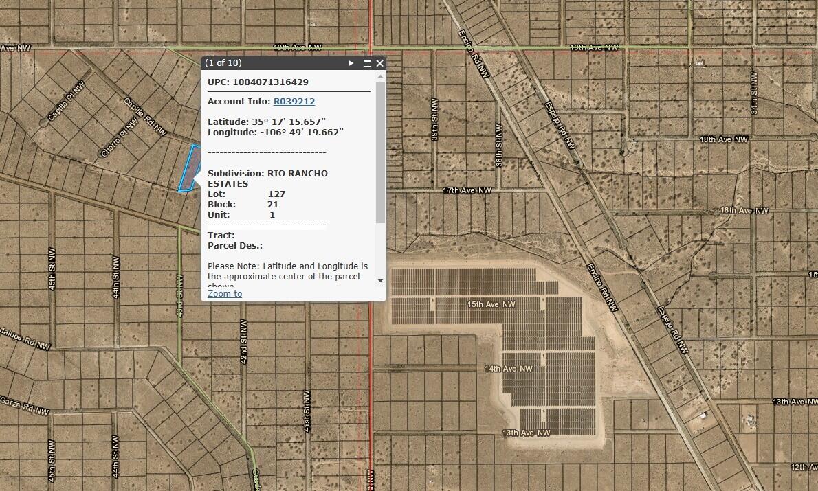 0 Capilla Road NW - Main Image