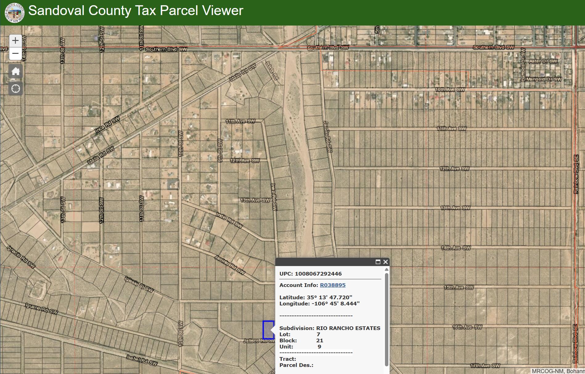 Lot 7 & 8 Jalisco Road SW - Main Image