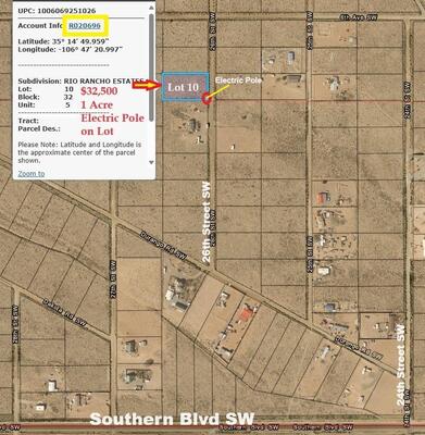 XXX 26th Street SW, Rio Rancho 