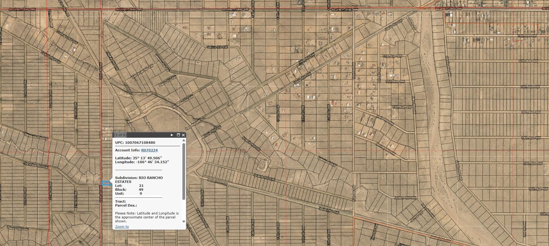 20th (U9 B49 L21) Street SW 9